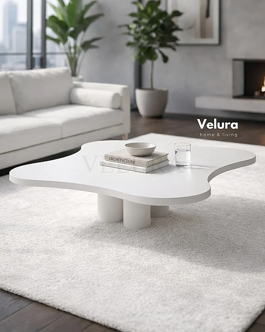 Kelebek Orta Sehpa - Beyaz