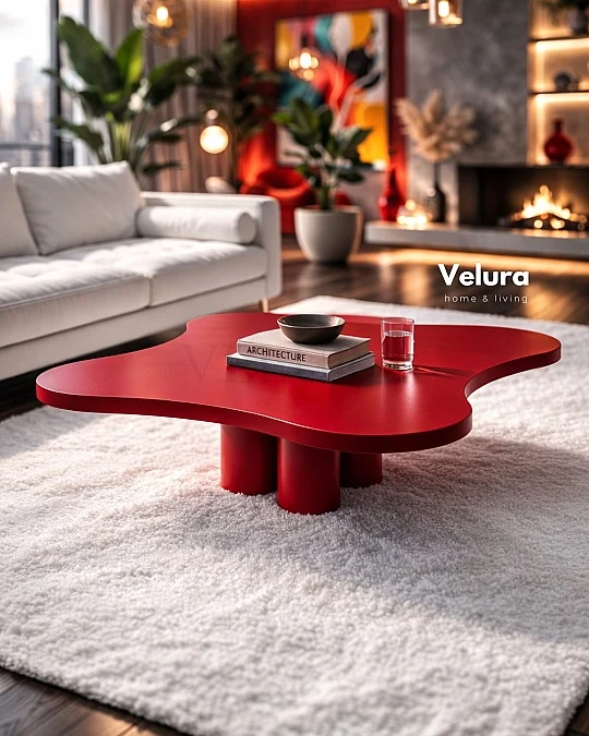 Kelebek Orta Sehpa - Kırmızı