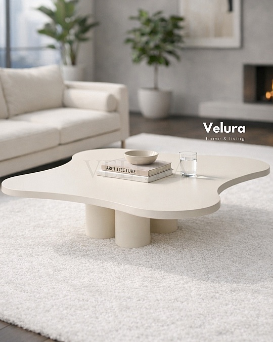 Kelebek Orta Sehpa - Krem