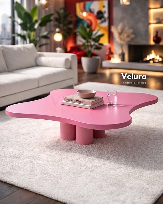 Kelebek Orta Sehpa - Pembe