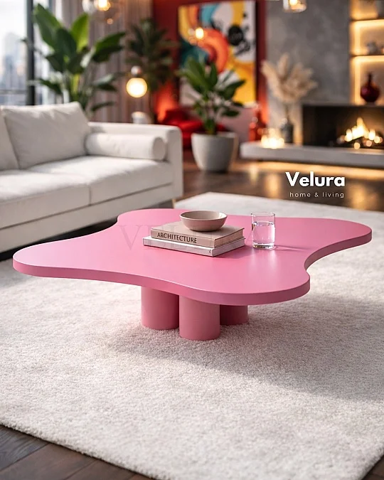 Kelebek Orta Sehpa - Pembe