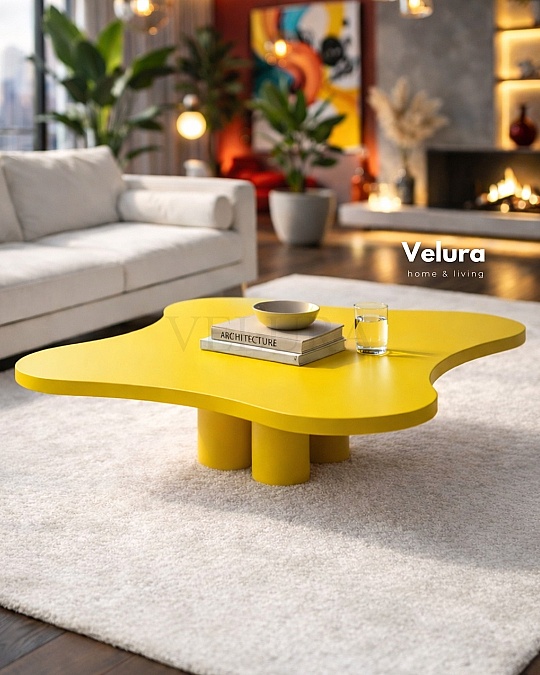 Kelebek Orta Sehpa - Sarı