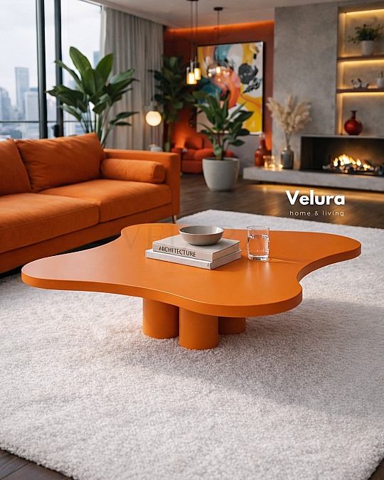 Kelebek Orta Sehpa - Turuncu