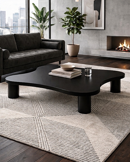 Kelebek Orta Sehpa - Siyah