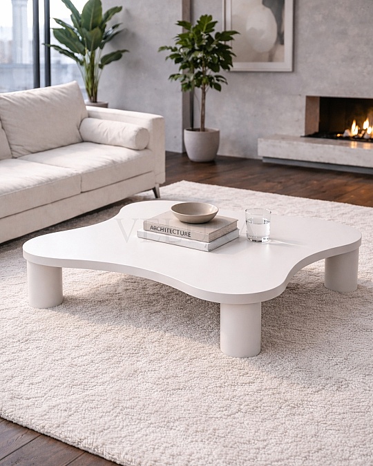 Kelebek Orta Sehpa - Beyaz