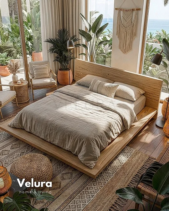 Voga Karyola - Naturel