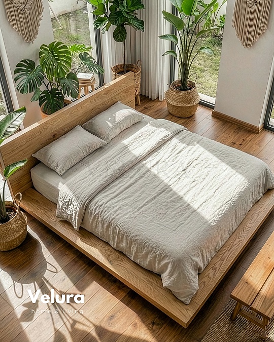 Voga Karyola - Naturel