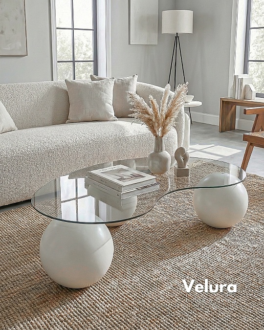 Küre Orta Sehpa - Beyaz