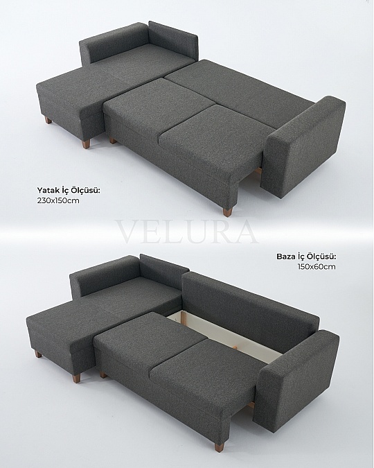 Rengar İkili Koltuk - Antrasit