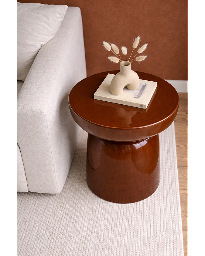 Fargo Mantar Yan Sehpa ceviz fiber 45x45x60 cm