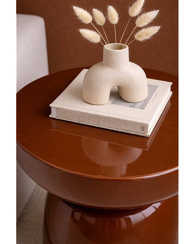 Fargo Mantar Yan Sehpa ceviz fiber 45x45x60 cm