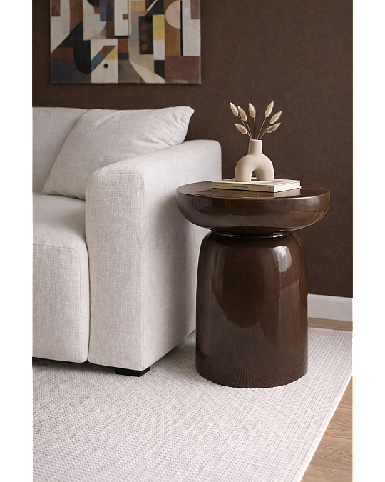 Fargo Mantar Yan Sehpa - Koyu Ceviz