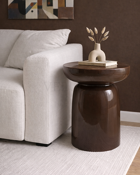 Fargo Mantar Yan Sehpa - Koyu Ceviz