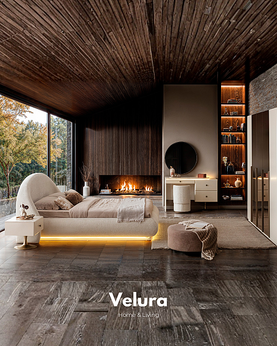 Marcel Yatak Odası Takımı -  5 Kapaklı Aynalı Dolap