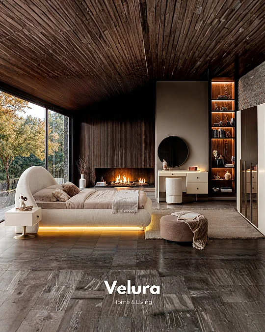 Marcel Yatak Odası Takımı -  5 Kapaklı Aynalı Dolap