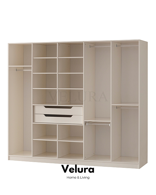 Marcel 5 Kapılı Dolap - 5 Reflekte Cam