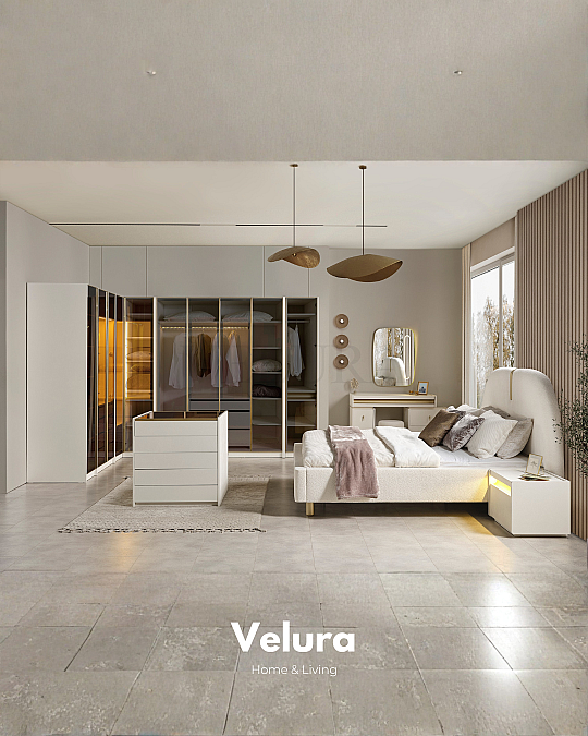 Bern Yatak Odası Takımı - 10 Kapaklı Köşe Dolap