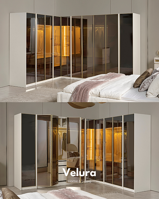 Bern 10 Kapaklı Köşe Dolap