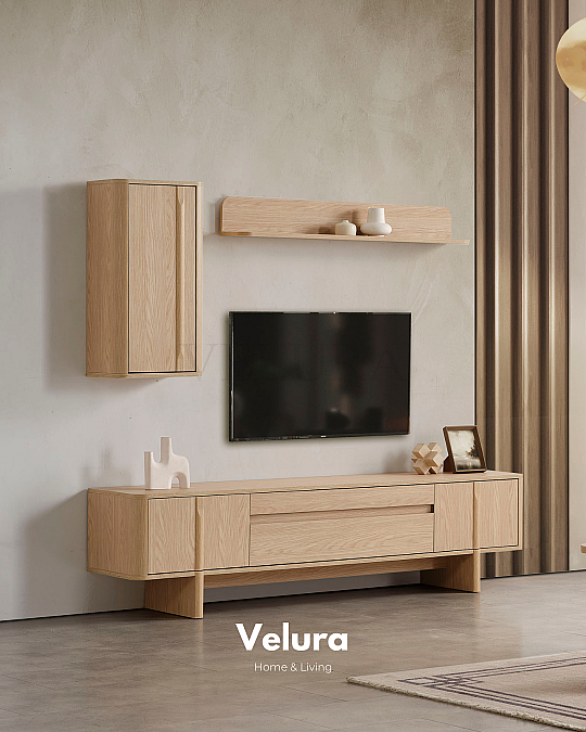 Eylül Tv Ünitesi - Naturel Meşe