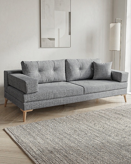 Zeri Koyu Gri Puzzle Modüler Köşe Koltuk Takımı 