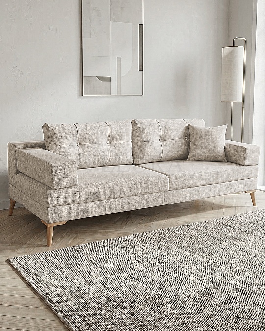 Zeri Latte Puzzle Modüler Köşe Koltuk Takımı