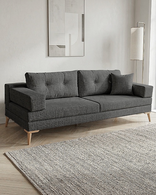 Zeri Antrasit  Puzzle Modüler Köşe Koltuk Takımı