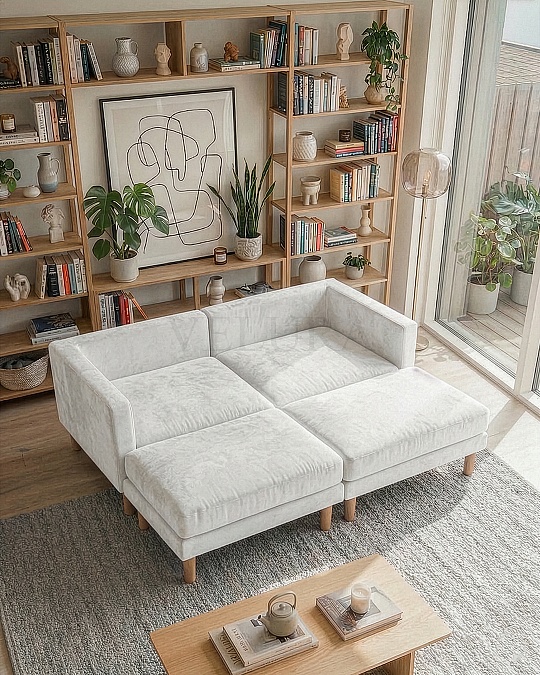 Armin Köşe Takımı - Kadife - Gri