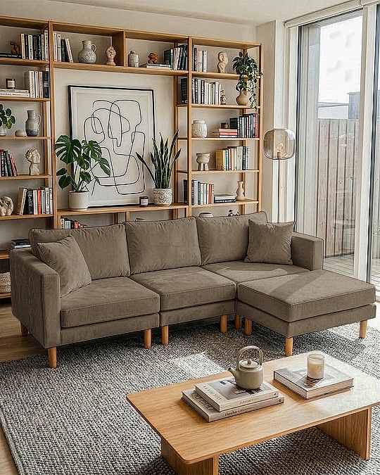 Armin Köşe Takımı - Kadife - Kahve