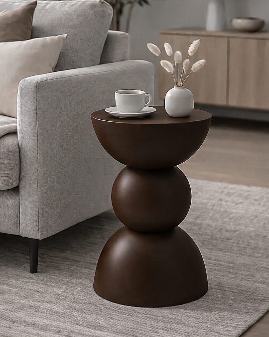 Maco Yan Sehpa - Koyu Ceviz