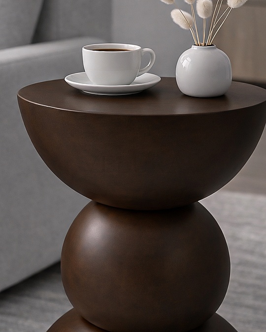 Maco Yan Sehpa - Koyu Ceviz