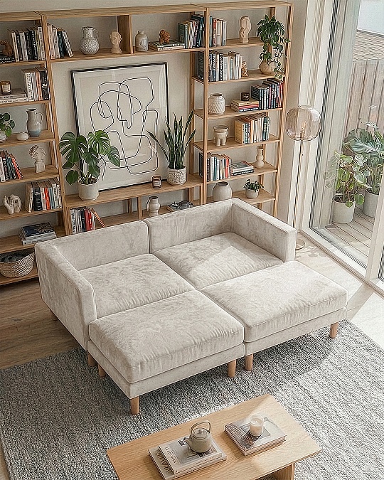 Armin Köşe Takımı - Kadife - Krem Armin Köşe Takımı - Kadife - Krem