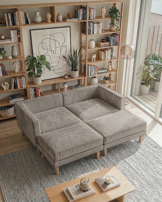 Armin Köşe Takımı - Kadife - Latte Armin Köşe Takımı - Kadife - Latte