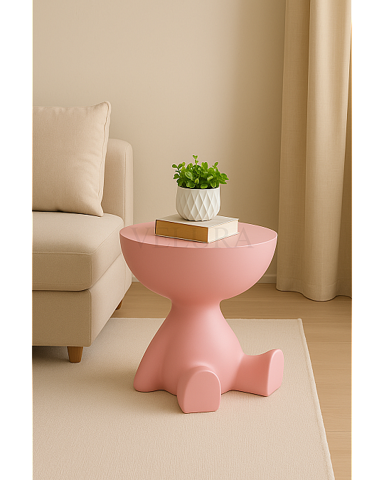 Ayıcık & Teddy Pembe Yan Sehpa