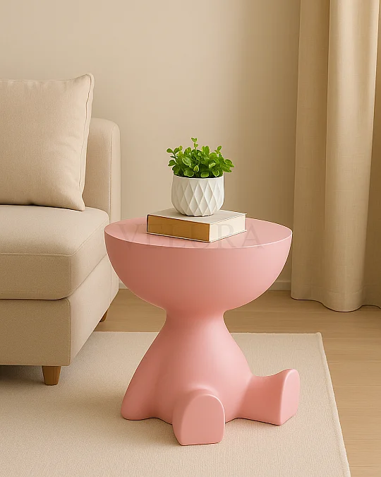 Ayıcık & Teddy Pembe Yan Sehpa