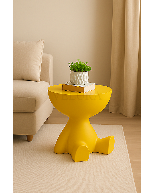 Ayıcık & Teddy Sarı Yan Sehpa