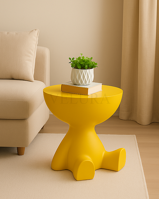 Ayıcık & Teddy Sarı Yan Sehpa