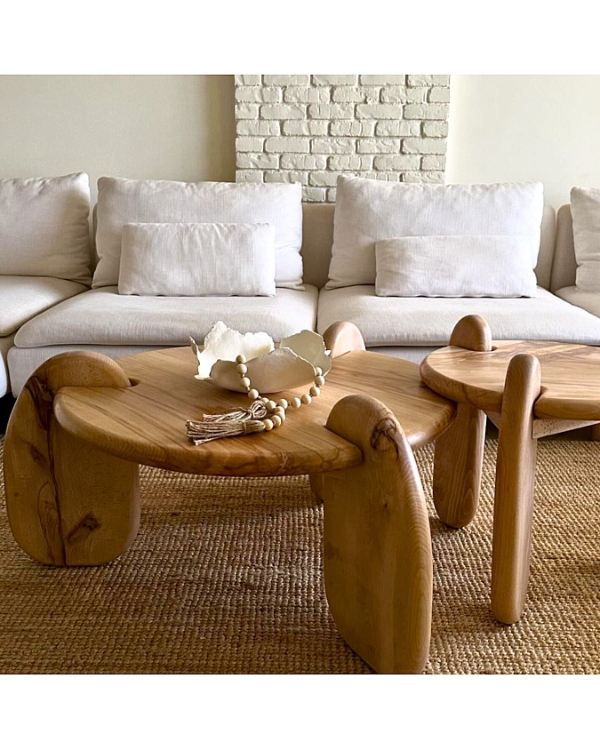 Pinterest Tarzı Ahşap Orta Sehpa