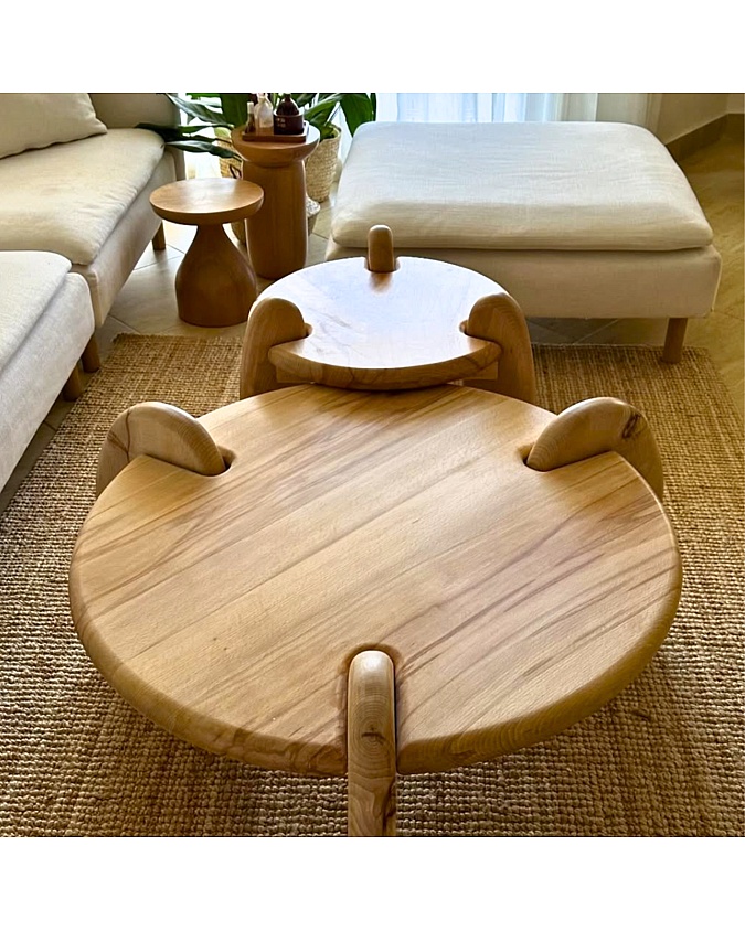 Pinterest Tarzı Ahşap Orta Sehpa