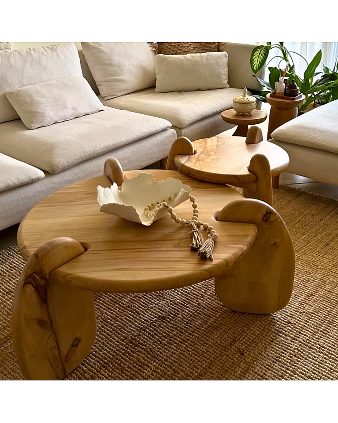 Pinterest Tarzı Ahşap Orta Sehpa