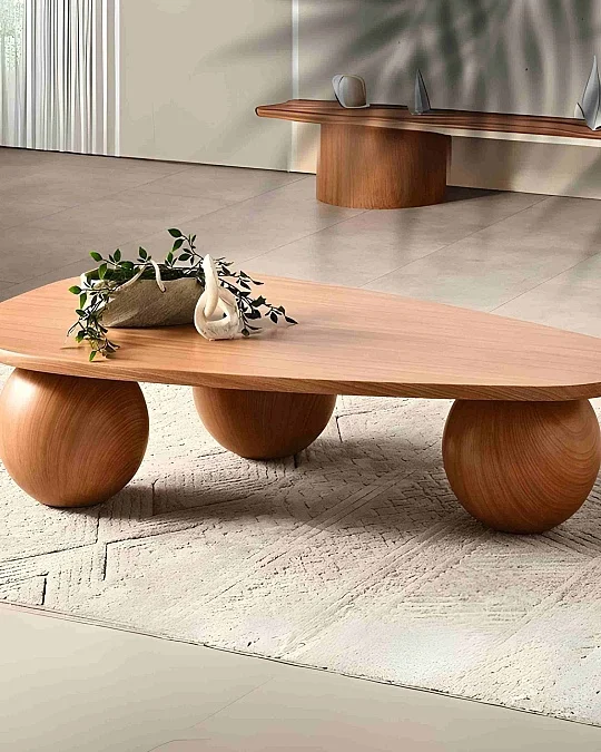 Zer Ahşap Orta Sehpa - Meşe