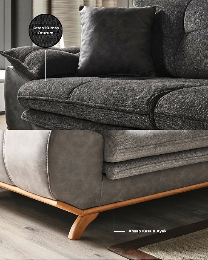 Azir Koltuk Takımı - Antrasit