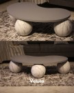Desenli Beyaz Sehpa - Fasülye Mdf Desenli Beyaz Sehpa - Fasülye Mdf