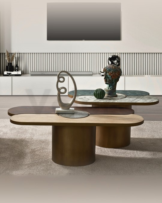 Madrid Traverten Desen Orta Sehpa