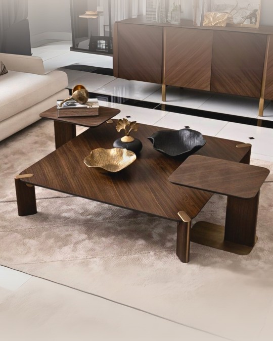 Porto Ahşap Orta Sehpa