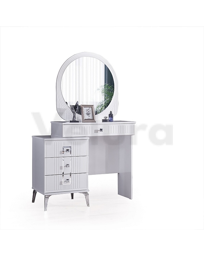 Şık ve Gümüş Detaylı Şifonyer Tasarımı velura home rio gümüş şifonyer