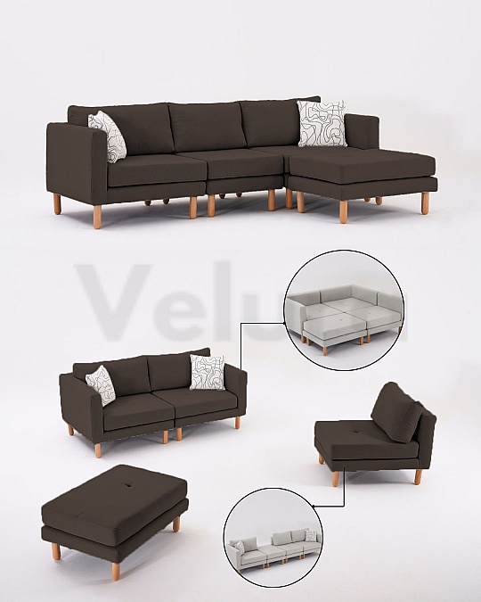 Armin Köşe Takımı - Koyu Kahve