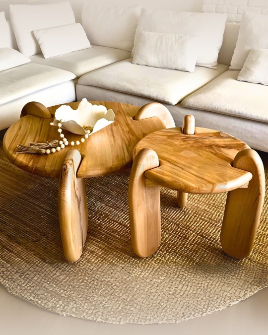 Barcelona Ahşap Zigon Orta Sehpa