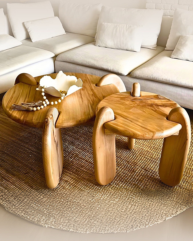 Pinterest Tarzı Ahşap Orta Sehpa