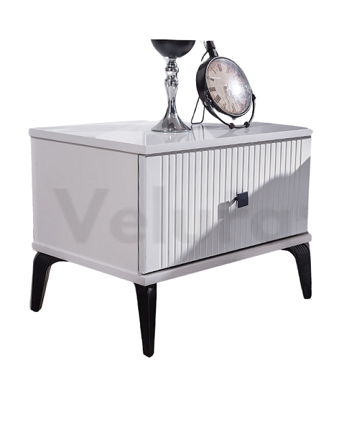 Stil Beyaz Komodin Minimalist Tasarım Minimalist Tasarımlı Beyaz Komodin