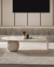 Pleks Desen MDF Top Ayaklı Orta Sehpa